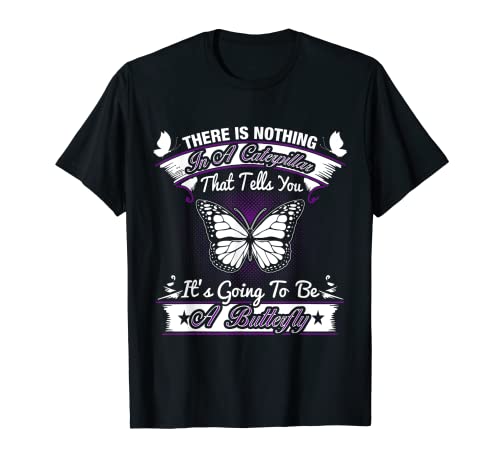 Camiseta Caterpillar Into Butterfly Transformation Camiseta