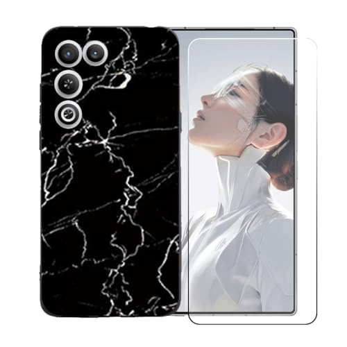 LCEHTOGYE �K�p Nubia Red Magic 11 Air +�����K���X�X�N���[���v���e�N�^�[�p�P�[�X�A�K�p Nubia Red Magic 11 Air (6,85")�ƌ݊����̂���u���b�N�\�t�gTPU�V���R���Q���P�[�X�ی�J�o�[ LLM9