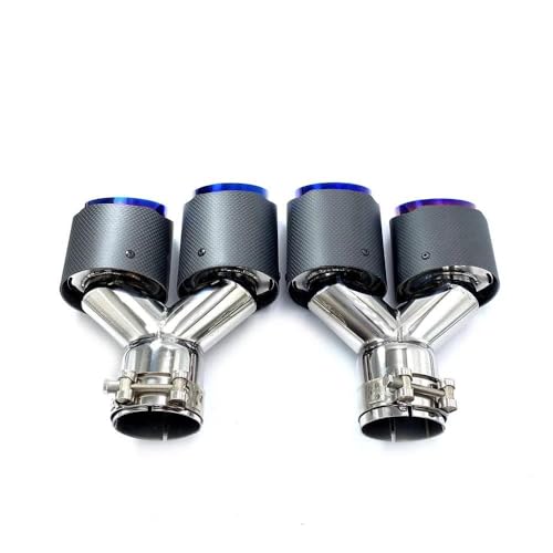 Punta de escape para coche universal: soluciona el aspecto oxidado con carbono 4
