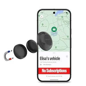 Magnetic Hidden GPS Tracker for Vehicles – Long Battery Life, No Subscription, Car Tracker Device Hidden (Android Tracker)