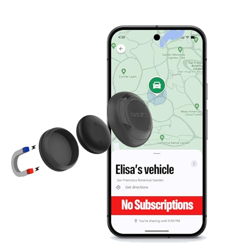 Magnetic Hidden GPS Tracker for Vehicles – Android Only, Long Battery Life, No Subscription, Car Tracker Device Hidden (Android Tracker)