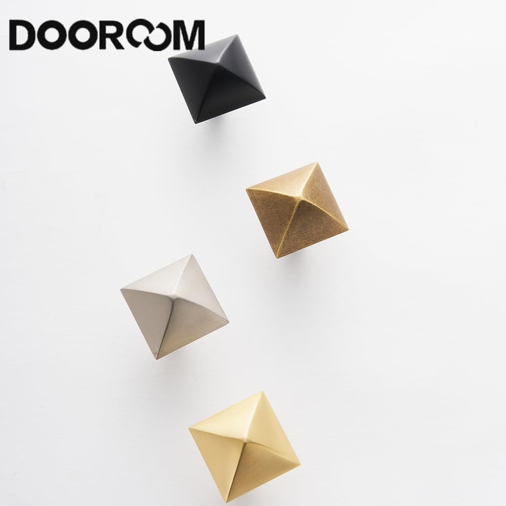 4 Pack 1-1/3 Inch Cabinet Knobs Brass Chrome Drawer Wardrobe Pulls Kitchen Cabinet Bathroom Door Handles Heavy Duty Furniture Hardware Knobs, Brushed Nickle