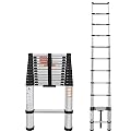 Telescopic Ladder, 16.4FT Aluminum Telescoping Ladder with Non-Slip Feet, Portable Extension Ladder for Household and Outdoor Working, 330lb Capacity