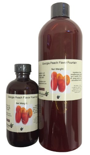 OliveNation Georgia Fuente de sabor a melocotón, sin azúcar, soluble en agua, saborizante, para helados, refrescos, productos horneados, sin OMG,