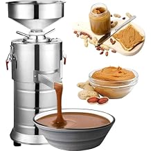 Commercial Peanut Butter Maker, 15kg/h Electric Peanut Butter Nut Grinding Machine, 2850r/min, Sesame Peanut Paste Grinder
