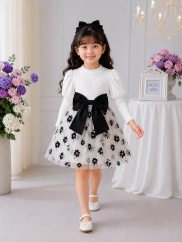 Image of TAGAS Baby Girl's Elegant and Sweet Mesh Splicing Dress for Party || Frock for Girls || Short Sleeve Dress for Girls ||Fency Dress||(KD-134)