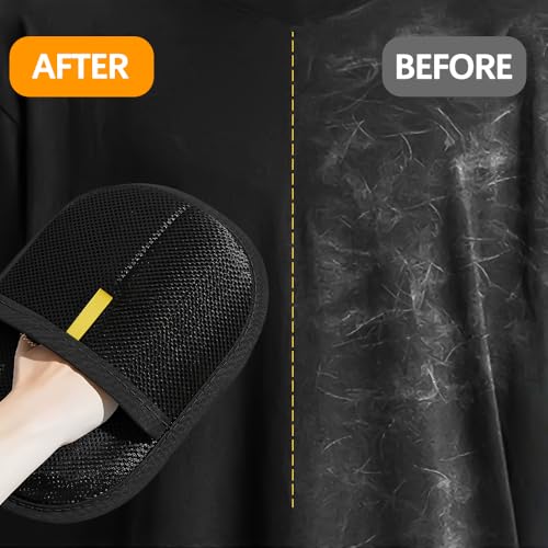 MHwan Fellmagnet, 2 Stück Automatische Haarsammlung Fell Magnet Handschuh, Keine Toten Ecken zur Haarentfernung, Leicht zu Reinigen und zu Verwenden, Verdickt, Verschleißfest Langlebig