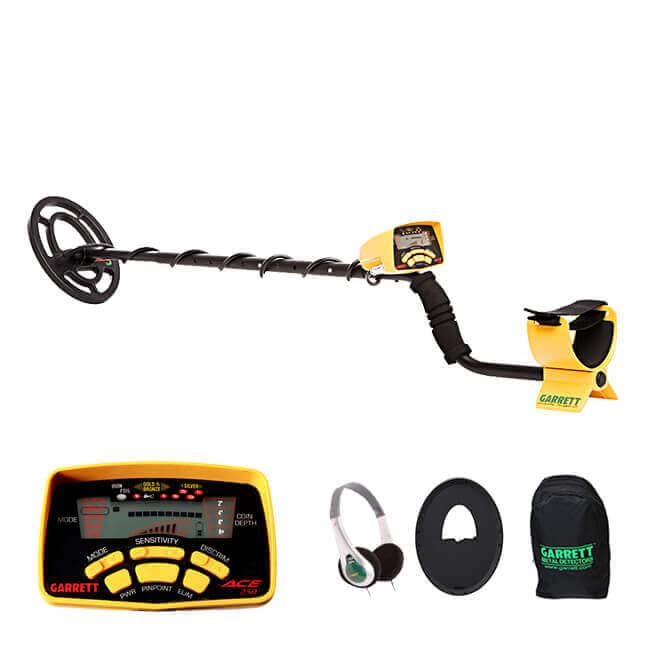 Détecteur de Métaux Garrett Ace 250 : Casque + Protège disque + Sac à dos