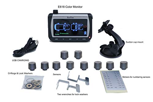 EEZTire-TPMS Real Time/24x7 Tire Pressure Monitoring System (TPMS10)