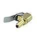 AutoEC Open Flow Air Chuck with Clip, Tire Inflator Lock-on Air Chuck - Tire Inflator Valve Connector - 6mm 1/4’’ Brass