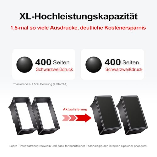 PG-575XL Schwarz Druckerpatronen Tintenpatrone Ersatz für Canon 575 XL – Ansicht 4