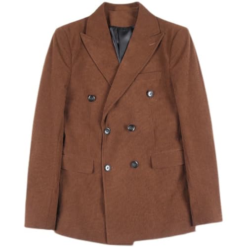 Blazer en velours côtelé pour homme la veste de costume croisée chic