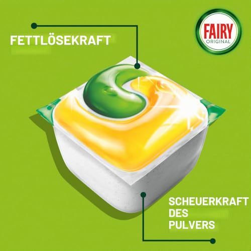 Fairy Original All in One 84 Spülmaschinentabs Zitrone - Effektiv auch bei eingetrocknetem Fett – Ansicht 4