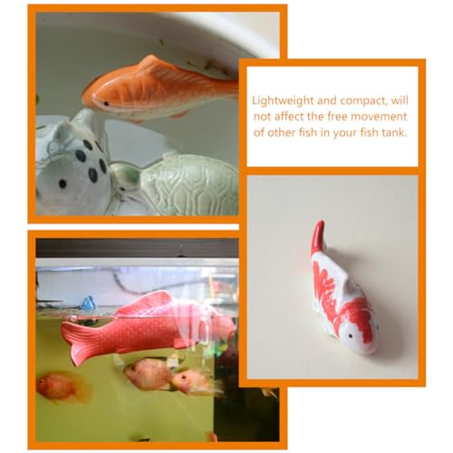 Image of Milisten 2pcs Lifelike Ceramic Floating Fish Ornaments for Aquarium and Decor Vibrant Simulation Decorations Lightweight and Compact Fish Tank Accessories Mixed Style