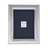 TIZO 5x7 Mesh Border Silver Deco Picture Frame, Boutique Quality Photo Frame, TIZO Collection (925 S