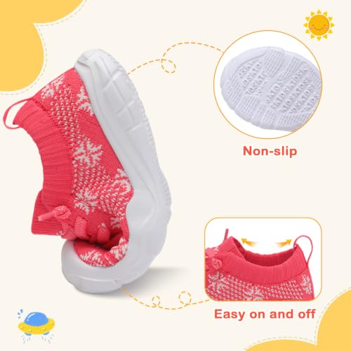 Image of LeIsfIt Toddler Shoes Boys Girls Wide Toe Box Breathable Slip-On Sneakers Kids Lightweight Barefoot Feel Shoes for Everyday Play