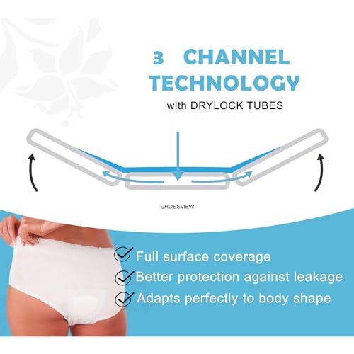 Image of SIZI Disposable Period Panties (S-XL) | 360 Protection for Super Heavy Flow | No Leakage, No Rashes, No Discomfort | Maternity Panties | All-Night Protection | Ultra-Absorbent Core (XL, 2)