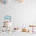 Lake Blue Happy Birthday Cake Toppers – 1 PCS Happy Birthday Cake Decorations for 6 7 8 9 10 11+ Year Old All Ages, Fun & Festive Party Cake Decor