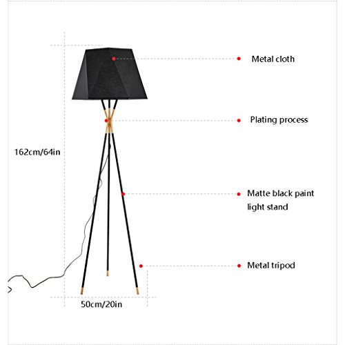 Lampadaire LED géométrique grand format salon D55 - 5