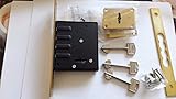 High Security lock lever type with a double bited key