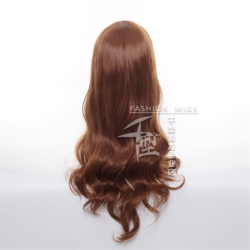 Vista 4 de Peluca de cosplay Hori Kyouko Cosplay peluca Anime Hori-san a Miyamura-kun largo pelo sintético marrón carnaval fiesta de Halloween juego de rol