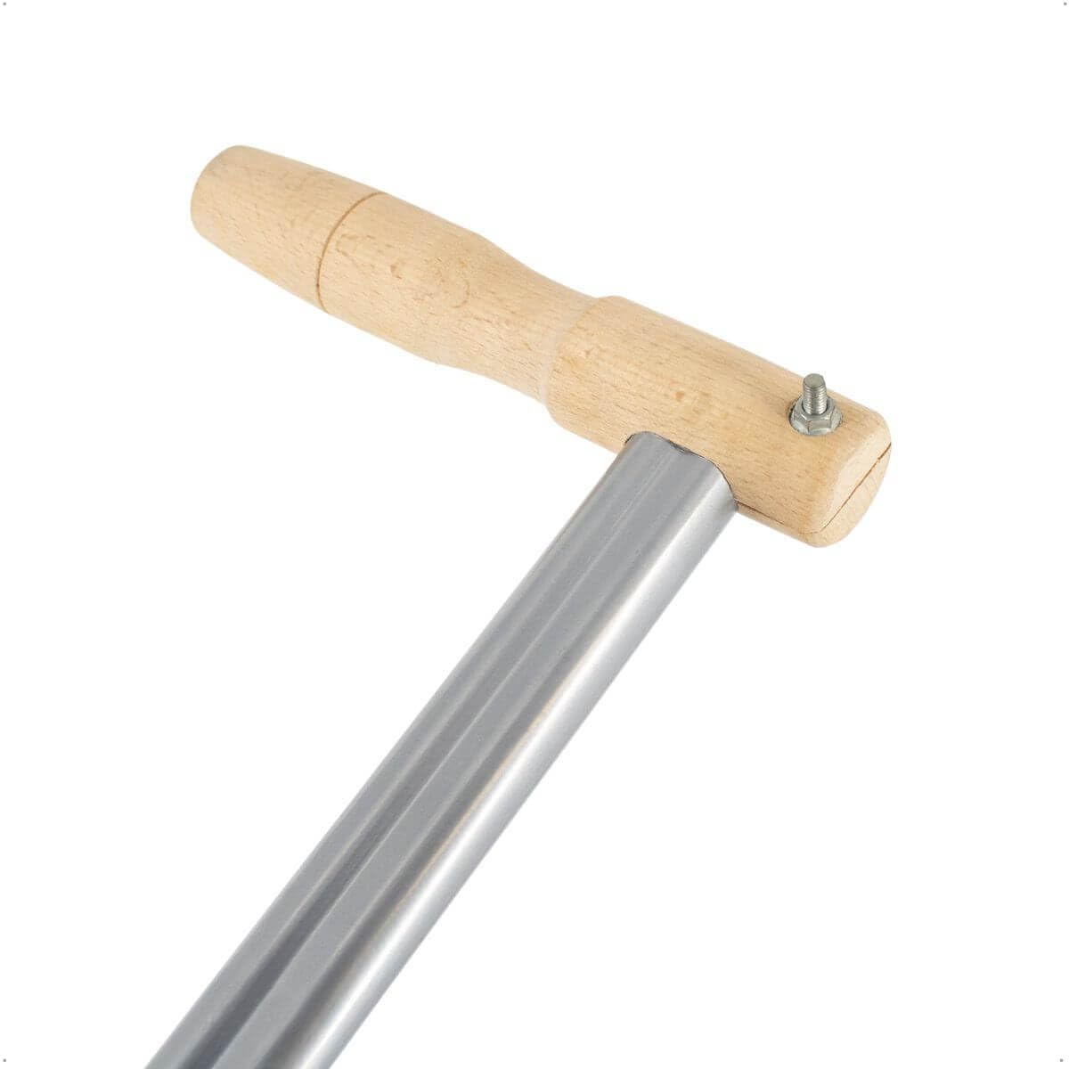 Rekord Sensenbaum 150 cm gebogen pulverbeschichtetes Metall inkl. Ring & Schlüssel