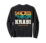 Krabi Tailandia Retro Atardecer Palm Beach Isla Tropical Sudadera