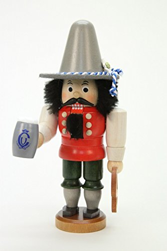 German Christmas Nutcracker Bavarian glazed - 17,5cm / 7 inch - Christian Ulbricht