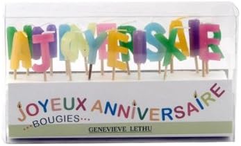 Genevieve Lethu Happy Bougies Joyeux Anniversaire Amazon Fr Cuisine Maison