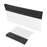 Application uniforme de la peinture : grâce à sa précision et à sa polyvalence, ce peigne assure une application homogène et minimise les erreurs. idéal pour les artistes utilisant des outils texturés et différents types de peinture, il peut également servir de peigne à texturer les murs ou de peigne de nettoyage pour pinceaux
