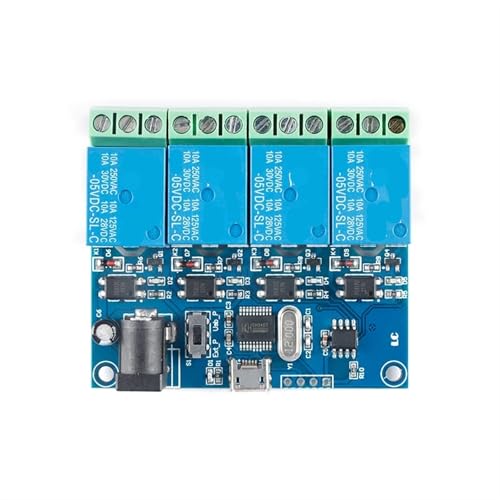 Interruptor inteligente LCUS-4 de 5V 4 canales USB módulo de relé puerto serie BSG de 1 unidad 5