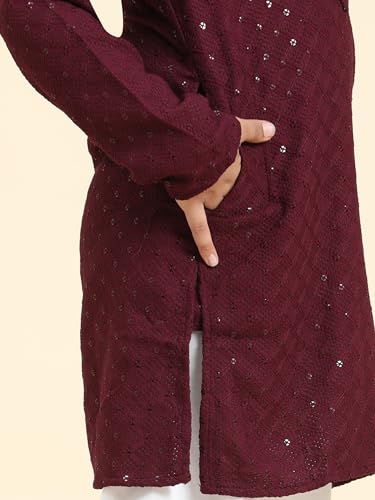 Image of Pro-Ethic Style Developer Boys Cotton Kurta Pajama For Kid's Ethnic Wear | Cotton Kurta Pajama (S-227)