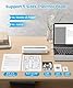 Phomemo M832 Mobiler Drucker A4 für Unterwegs, Thermodrucker A4 für Hause, Fotos, Rechnungen, Lernen, 300dpi Monochromer Tragbarer Drucker mit Tragetasche und 4 Rollen Thermopapier, Weiß