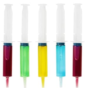 THE TWIDDLERS 50 Grote Drinkspuit Shotglaasjes med 55 Caps (60ml) – Herbruikbare Plastic Jello Shot, Shots, Jelly, Cocktails – Verjaardagen, Halloween & Feesten – BPA-vrij