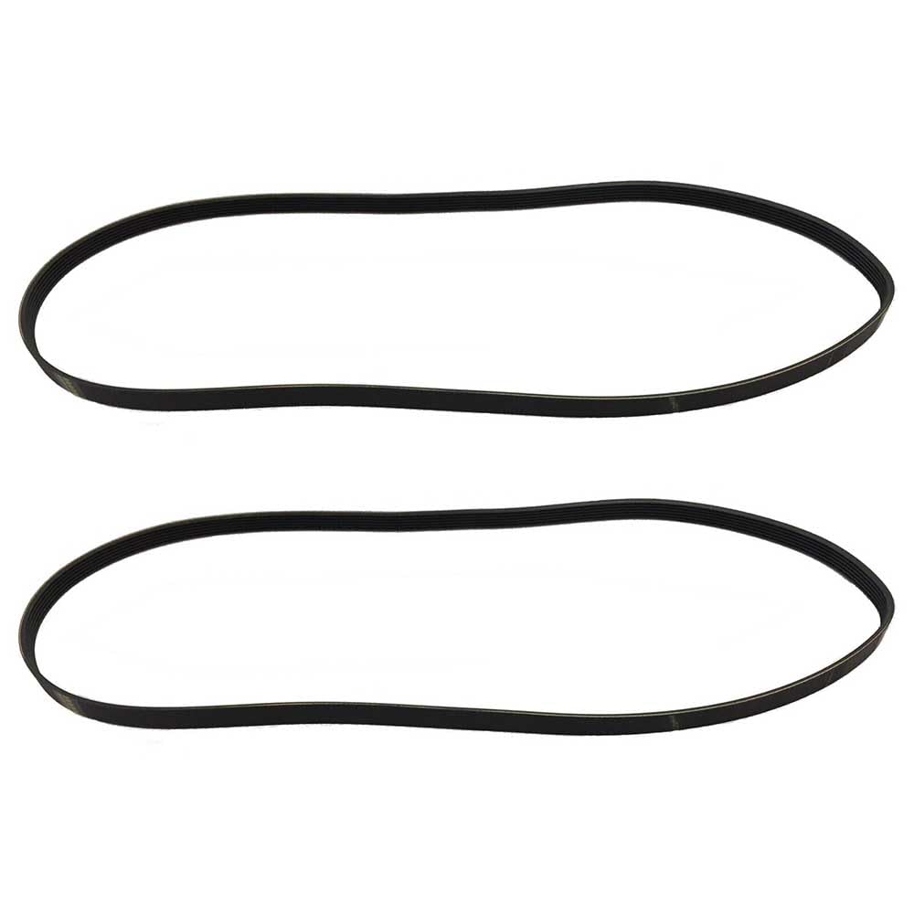 GULUANT 2 Pack Replacement 500-J-6 500-J6 Ribbed Poly Flat V Belt for Powermatic Bandsaw PB14 6PJ1270 6PJ1282 Air Compressors Models (6 Rib - 50