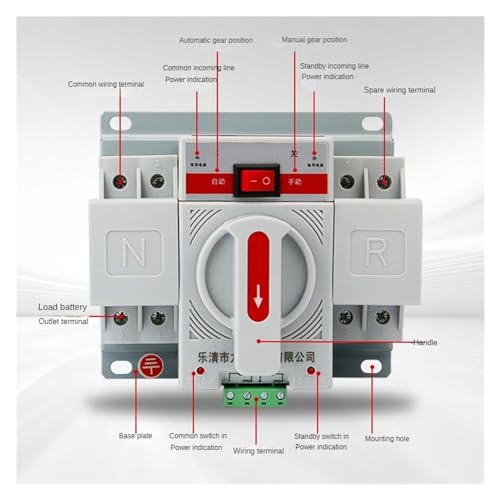Interrupteur de transfert automatique 63A commutation rapide double puissance - 2