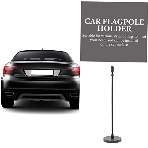 Garneck Car Flag Seat Magnetic Holder Truck Flag Pole Metal Flag Pole Car Window Flag Pole Car Flag Holder Magnetic Car Mount Flagpole Mount Supplies Flag Pole Holder Flagpole Holders Iron #TOP3