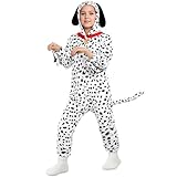 GIFTINBOX Toddler Dalmatian Costume Kids,Dog Costume for Kids,Unisex Spotted Dog Onesie Costume