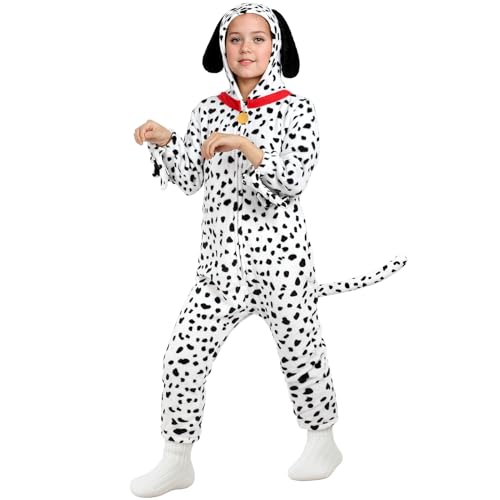 GIFTINBOX 100 Days of School, Dalmatian Costume for Kids, Black Cat Costume For Girls, Animal onesie