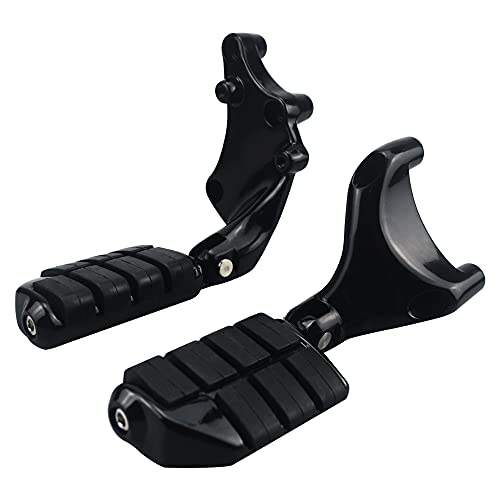 Image of Rear Passenger Footpegs Foot Rests Pedal Mount Fits for Harley Sportster 883 1200 2014 2015 2016 2017 2018 2019 2020 2021 2022,Black
