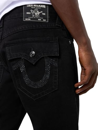 True Religion Men's Ricky Sn Flap 1/2" Crystal Logo3