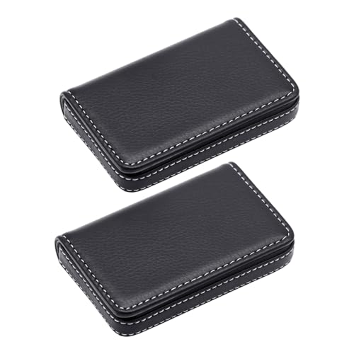 Operitacx 2個名刺入れ ポケット型マグネット式ビジネスカードホルダー 薄型多機能カードケース オフィス会議や出張用名刺収納ケース