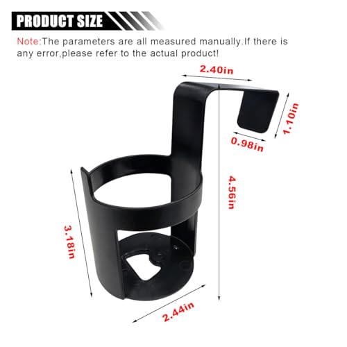 Portavasos universal negro para carro 2 piezas miniatura 2