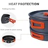 DINITHRON 10-Piece Camping Cookware Set with 2L Pot, 1.1L Kettle and Pan #3