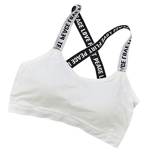 Arichtop Mujeres Carta Ancho de Banda Deporte Sujetador de Deporte Chaleco Acolchado Wirefree Yoga Aptitud Que se Ejecuta a Prueba de Golpes Superior Atractiva