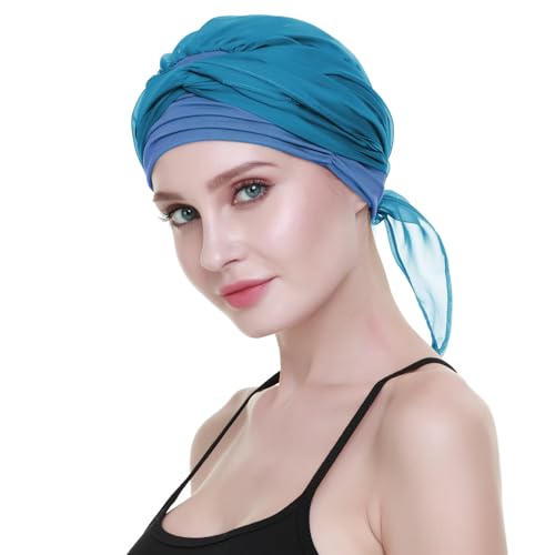 Chemo Headwear Turbans for Women Long Hair Head Scarf Headwraps Cancer Hats3