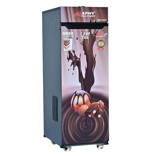 Image of Atta Chakki for Home | Domestic Flour Mill | 1HP Motor | Wheat, Rice & Millet Grinding | Multi Grain Grinding | Low Noise Heavy Duty Motor | 10 Kg /Hr Capacity | Fully Automatic (JAC08)
