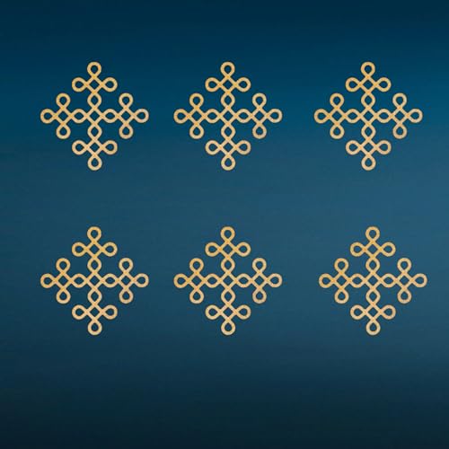 LOVENSPIRE Small Muggu Kolam Cutout DIY Indian Backdrop Traditional Wall Decorations Home Office Decor Puja Mandir Rangoli Pooja Decor Religious Cutout Spiritual Housewarming Gift