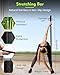 P Polerden Yoga Stick Natural Bamboo 5ft, Stretching Stick for Mobility, Exercise Stick with Non-Slip Ends, Exercise Dowel for Physical Therapy, Balance Pole and Stretch Bar for Stretching Equipment Black