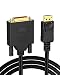 CableCreation Active DisplayPort to DVI Cable, 6ft DP to DVI-I Cord, Eyefinity Support Multi-Screen, 1.8M Black